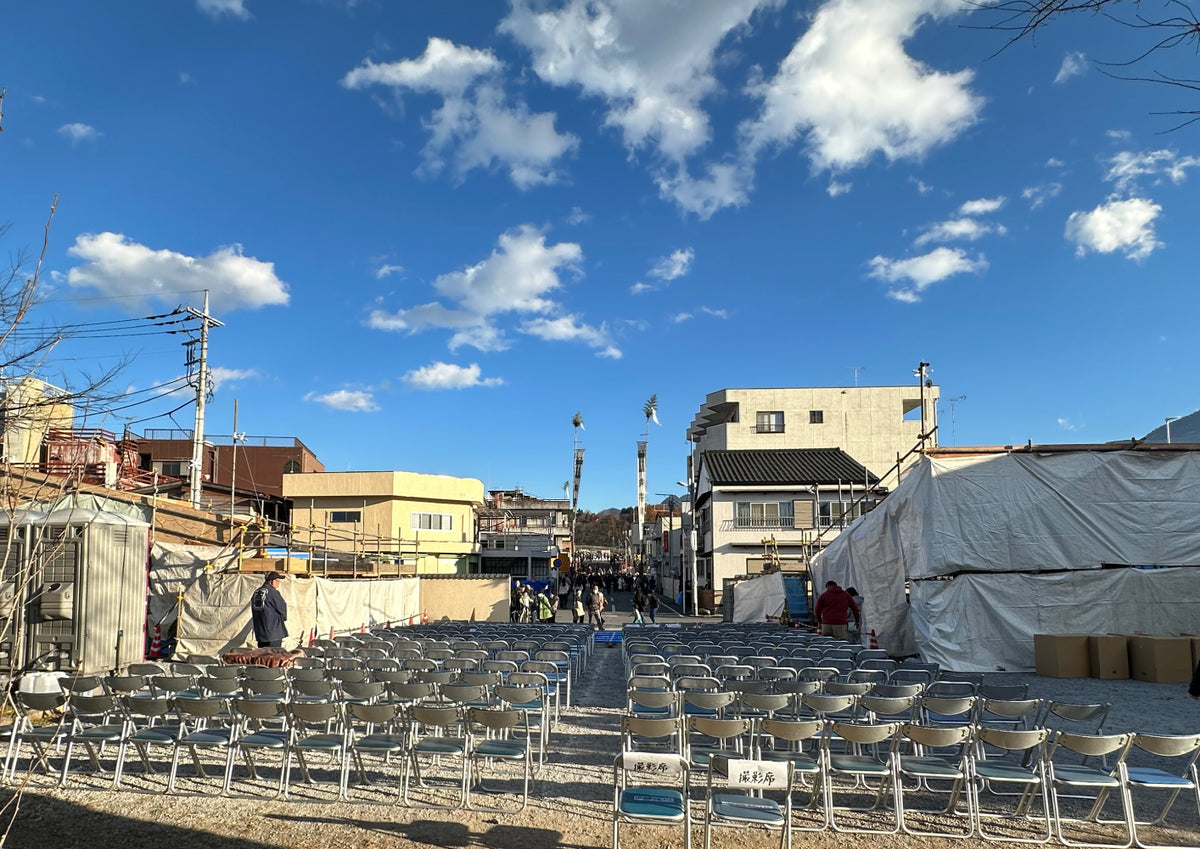 団子坂目前の桟敷席|秩父夜祭 観覧席・ギリ回し観賞スポット